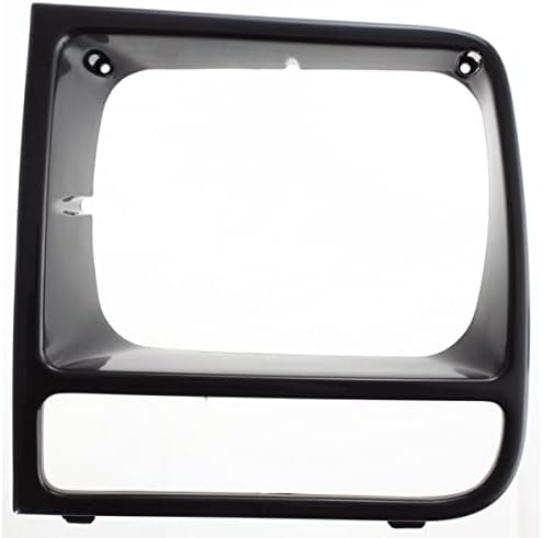 I-MATCH AUTO dijelovi / prednja Lijeva strana vozača svjetlosni umetak za oblikovanje vrata okvir poklopac Grille Trim / Crna glatka / za 1997-2001 Jeep Cherokee srednje veličine | 55055137 + CH2512157