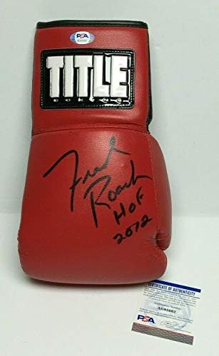Freddie Roach potpisao Red Title bokserska rukavica *Pacquiao HOF 2012 PSA AG85662 - bokserske rukavice sa autogramom