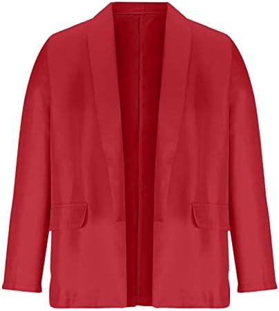 Blazer jakne za žene poslovna kancelarija otvorena prednja jakna ljetni trendi blazer