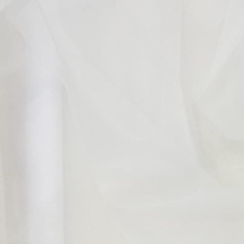 Super organza tkanina, 60 široka, Bijela,, Smooth Slick Sheer Organza, višenamjenska odjeća za krštenje svadbene dekoracije