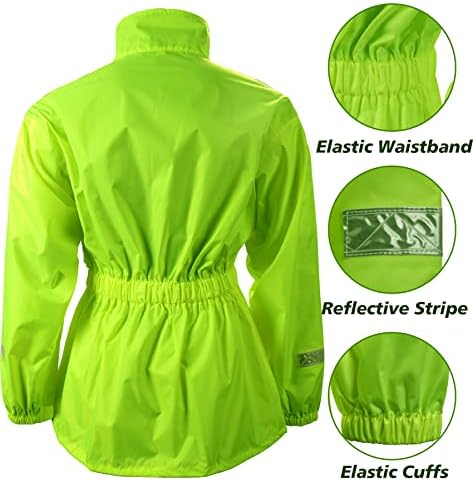 MontGear motociklističko kišno odijelo za muškarce i žene vodootporna jakna i hlače sa reflektirajućom trakom visoke vidljivosti