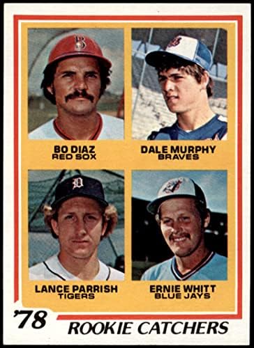 1978. 708 Rookie hvatači Dale Murphy / Bo Diaz / Lance Parrish / Ernie Whitt Red Sox / Bradeši / Blue Jays NM Red Sox / Braves / TIGERS / Blue Jays
