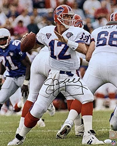 Jim Kelly potpisao bivke Bills 16x20 Fudbalska fotografija JSA ITP - Fotografirane NFL fotografije