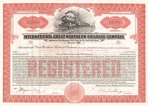 International-Great Northern Railroad-Bond
