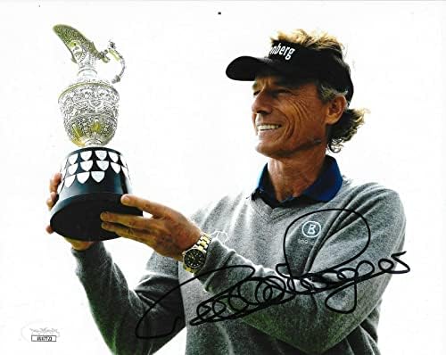 Bernhard Langer potpisao Britanski otvoreni trofej 8x10 fotografija autografa 2 JSA - Golf fotografije sa