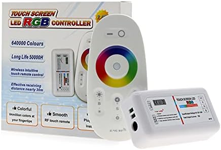 RGBW / RGB LED kontrolor ekran osetljiv na dodir 2.4 G DC12-24V 18a kanal daljinskog kontrolera za RGB / RGBW LED traku.