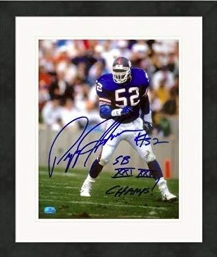 Pepper Johnson autografirao 8x10 fotografija 2 Matirano i uokvireno - autogramene NFL fotografije