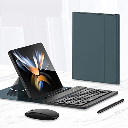 Bluetooth tastatura+kožna torbica+olovka+bežični miš za Samsung Galaxy Z Fold 4 / Fold 3,futrola sa postoljem / S Pen,Komplet dodatne opreme za sklopivi telefon
