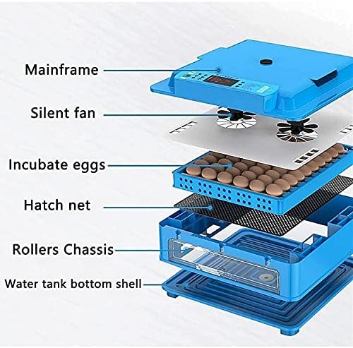 Zapion Jaje Inkubator 128 Jaja potpuno automatska digitalna temperatura stajališta Temperatura vlage i automatsko