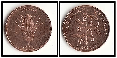 Oceania Oceanija Novi Tonga 5 poena Coin 2015 izdanje strana kovanica Poklon kolekcija Tong Plus 1 boint Coin F.A.O Hrana i farmeri 2005 Izdanje coin coin