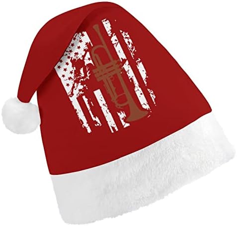 Truba zastavu pliš Božić šešir Naughty i lijepo Santa kape sa pliš obodom i Comfort Liner Božić ukras
