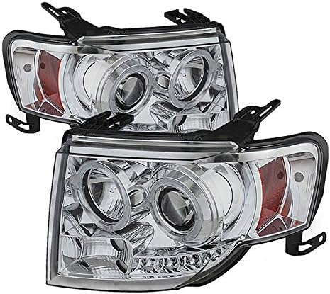 [Za 2008-2012 Ford Escape] LED Halo prsten Hromirani projektor prednja svjetla sklop farova, vozač & suvozačeva