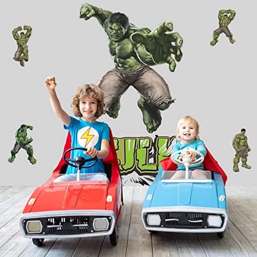 Dječji superheroj zidne naljepnice zeleni heroj Muškarac zidni Poster naljepnice naljepnice zidna naljepnica