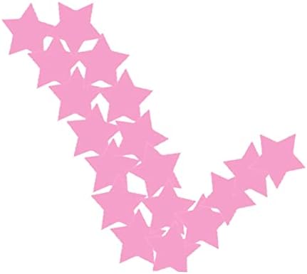 Homoyoyo 100pcs Mural za hladnu kape na sobu svjetlosne zvjezdice zvijezde u prozoru rađenim vrtićem ružičastog
