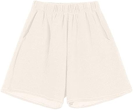 Žene Comfy kratke hlače Ljeto Visoko struk labavi fit boho kratke hlače Soft STRASTE Slatke plaže Ležerne