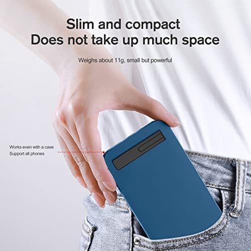 Wansurs [2 paket] Mini telefon Kickstand Skeleton Siva stalak za mobitel, sklopivi nevidljivi nosač metalnih