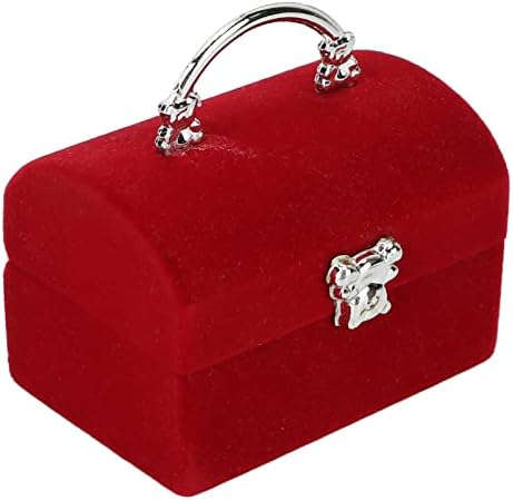 GFRGFH mali nakit kutija retro crvena naušnica Ogrlica za odlaganje putne kutije za pohranu Portable Narukvice