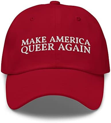 Napravite Ameriku Queer ponovo Tata šešir-smiješna LGBTQ vezena kapa-poklon za Gay ponos