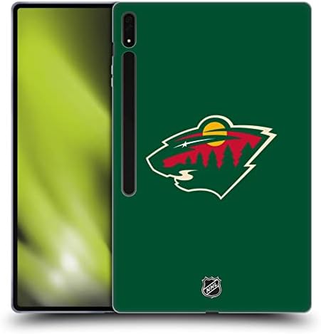 Dizajni glave službeno licencirani NHL obični slučaj Minnesota Wild Soft Gel Case kompatibilan sa Samsung Galaxy Tab S8 Ultra