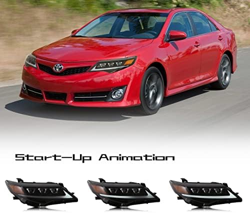 Creayuning sklop farova odgovara za Toyota Camry 2012 2013 2014 LED sklop farova sa Start-Up Animotion DRL