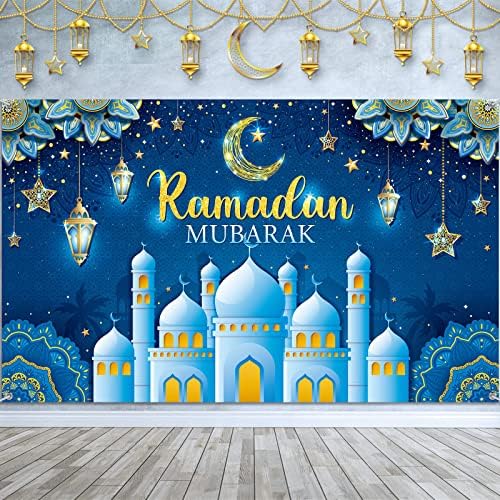 Ramazan Mubarak dekoracije Backdrop Banner Muslim Ramadan Kareem pozadina Eid Mubarak znak Photo Booth Backdrop