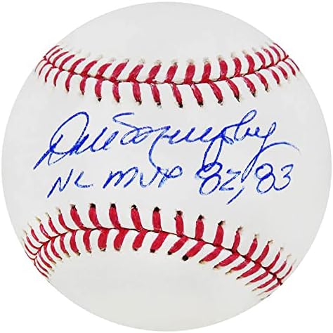 Dale Murphy potpisao je Rawlings Službeni MLB bejzbol W / NL MVP 82, 83 - autogramirani bejzbol