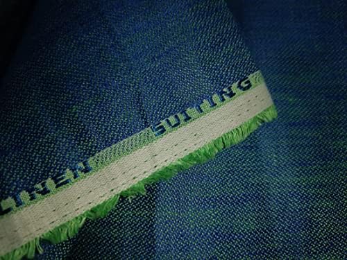 lanena cvjetna digitalna tkanina za štampu zelena x plava 44 široka pored dvorišta