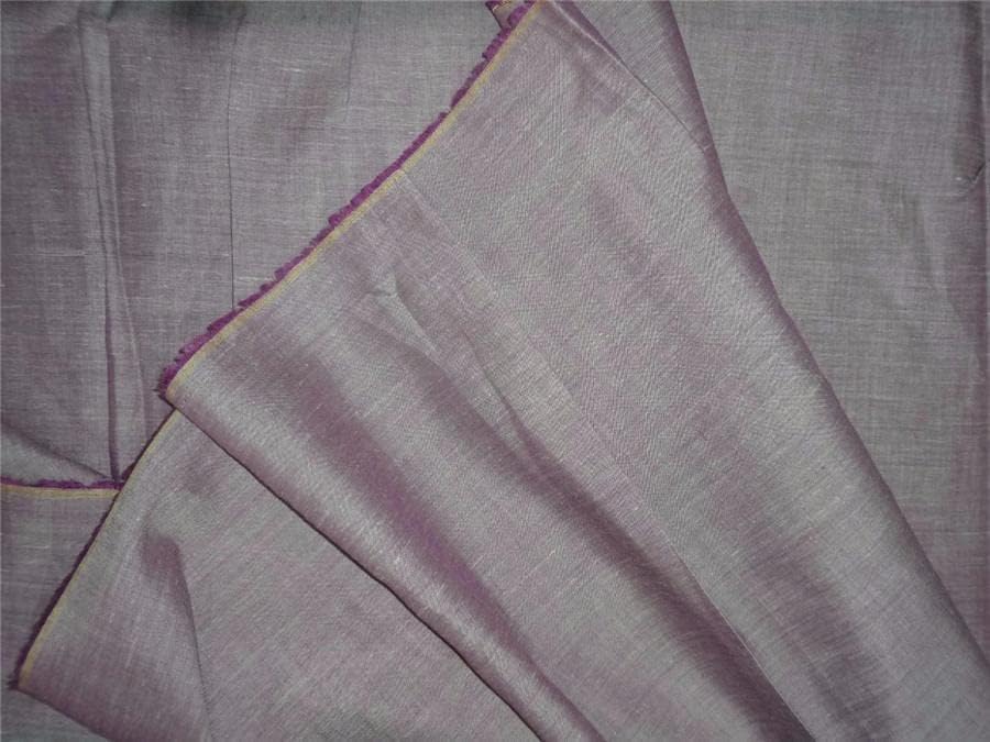 Dva tona ljubičasta x boja slonovače lanena tkanina 54 široko prodata u dvorištu