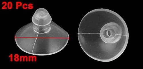 QMSELLER 18mm / 0.7 Namještaj Stakleni gumeni gumeni prozirni protiv sudara usisne čaše za vešalice za vješanje