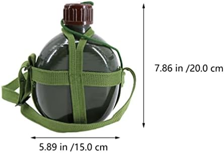 Patkaw Vojne boce za vodu Kettle Canteen: s nosačem za planinarenje kampova na otvorenom, na otvorenom 1L slučajna boja