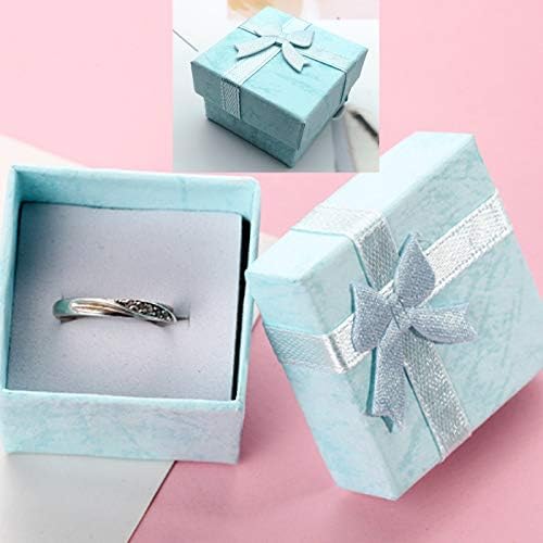 Markeny 32 kom Poklon kutija set prsten za prsten i minđuše nakit godišnjice, vjenčanja, rođendani, 4Color