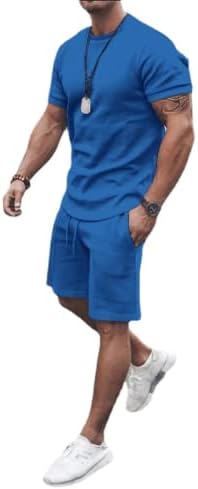 Muškarci ljetne odjeće 2 komada setovi mišića kratkih rukava majice i kratke hlače Gym WorkOut Atletska majica Kratke hlače Trenerka