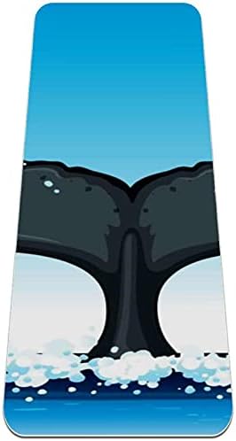 Siebzeh Whale Tail Premium Thick Yoga Mat Eco Friendly gumeni Health & amp; fitnes neklizajuća prostirka