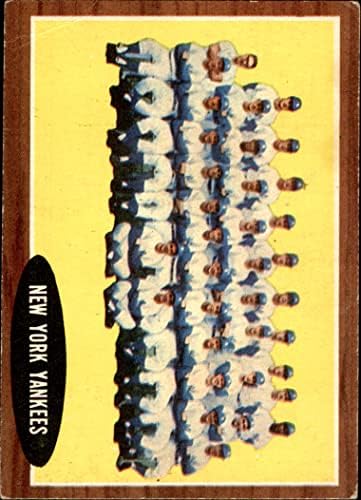 1962 FAPPS 251 Yankees Team New York Yankees VG Yankees