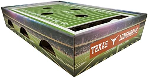Kućni ljubimci Prvi NCAA Texas Longhorns Cat Scratcher BOX, Igra Dan Cat igračka, NCAA Fudbalski teren dizajnirani
