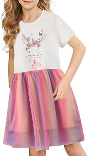 KAGAYD djevojke Party Dress djevojka princeza haljina ljeto novo za djecu 2 u 7 godina djevojke kratke rukave