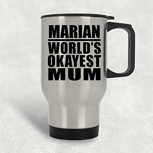 Dizajn Marian World's'sheova mama, srebrna putna krila 14oz izolirana od nehrđajućeg čelika, pokloni za