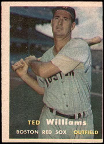 1957. topps 1 ted williams boston crveni sox vg crveni sox