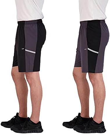Unipro Muške atletske kratke hlače sa džepovima 2 Pakovanje brzo suho 7 '' Trčanje kratke za muške vježbanje i sport