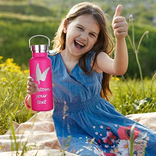 GBVLLEXUII Personalizirane boce za vodu Prilagođeni sportski boca za vodu izolirani rasuti gravirani nehrđajući