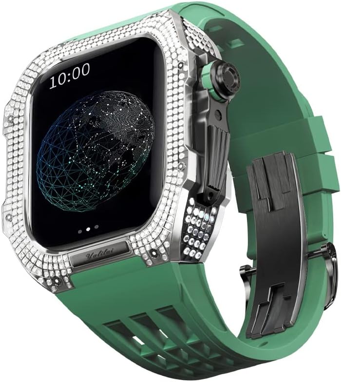 CNHKAU CHIT MODIFIFIKACIJSKI KIT za satove za Apple Watch 8 ultra 45 mm luksuzni vitonski remen za iWATCH 7 8 45mm Modifikacija nadogradnje