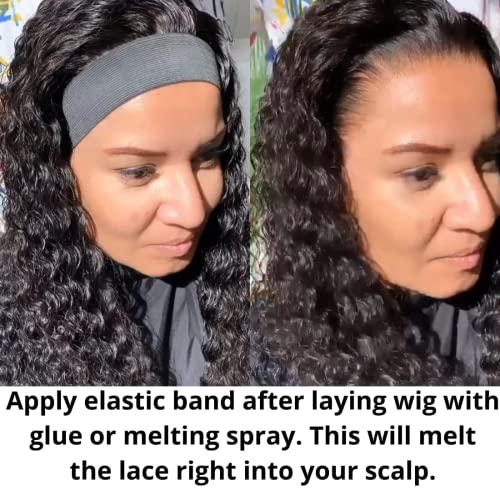 Welfare Products Elastic Hair band for Lace Frontal Melt, 5 kom Lace Melting Band for Lace Wigs, Wig Elastic