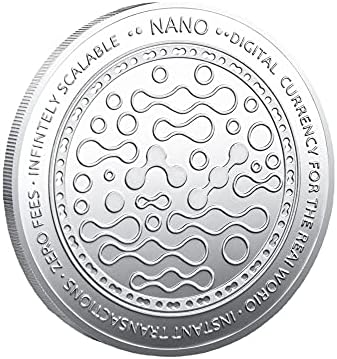2pcs prigodni novčić pozlaćeni srebro digitalno virtualno nano koin šifriranu valutu 2021 Sakupljanje sabirnice