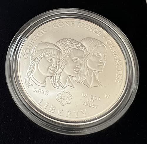 2013 W Girl Scout iz SAD Centennial Silver Dollar US Mint Bu