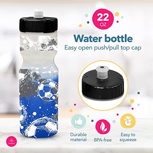 Promjena boje dječje boce za vodu | 22 oz. BPA-Free Fueeze boce za pucanje s povlačenjem gornje kapice |