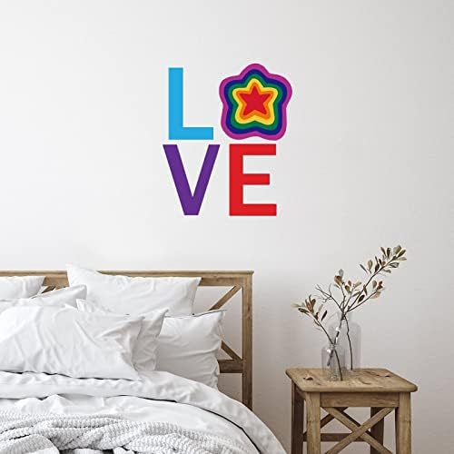 Ljubaznost mir jednakost ljubav inkluzija nada raznolikost rasadnik ukrasi za dom zidni Mural LGBT Festival