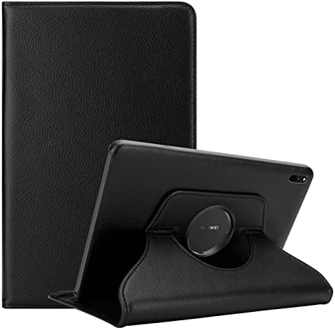 Cadorabo tablet Case kompatibilan sa Huawei Matepad 11 u starijem crnoj boji - zaštitni poklopac stila bez automatskog buđenja sa funkcijom postolja i elastični pričvršćivač kaiševa