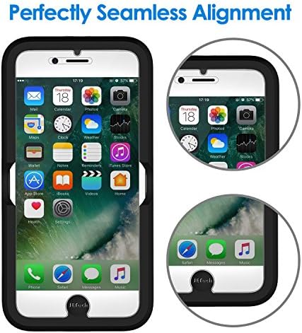 JETech zaštitnik ekrana za iPhone 8 Plus, iPhone 7 Plus, iPhone 6s Plus, iPhone 6 Plus, 5.5-inčni, Film od kaljenog stakla sa alatom za jednostavnu instalaciju, 2-Pakovanje