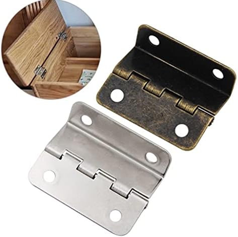 SDFGH 10 komada / set šarke za vrata ormara, drvena kutija prtljažnika stari modni šarki, 4 rupe za kućni namještaj ukras