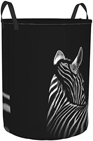 Crna & amp; Bijela korpa za veš sa Zebra printom,sklopiva korpa za odlaganje, ostava za domaćinstvo za odjeću,